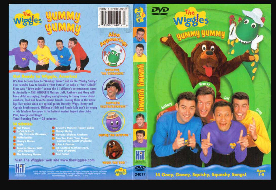 Смачний Смачний DVD 2004 The Wiggles онлайн пазл