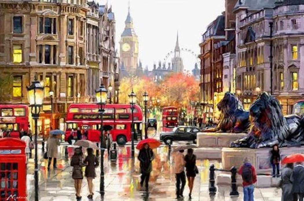 Trafalgar Square - Londen (legende) legpuzzel online