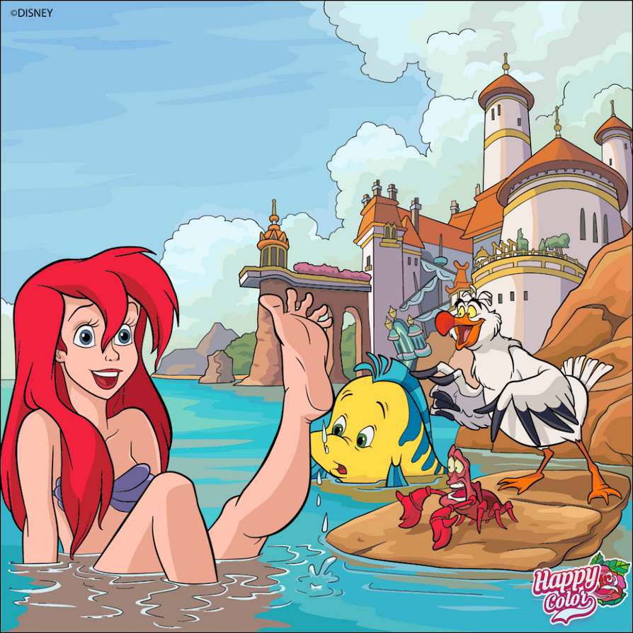 Ariel dostane její nohy online puzzle