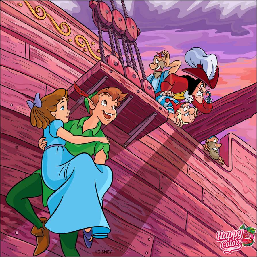 Peter Pan Trolls Căpitanul Hook jigsaw puzzle online