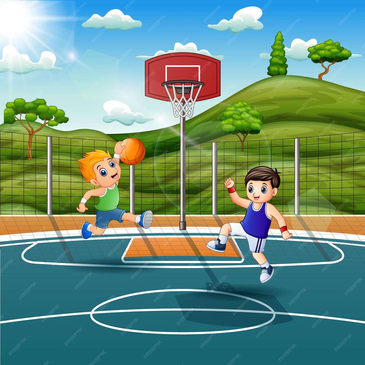 Basketball Puzzlespiel online