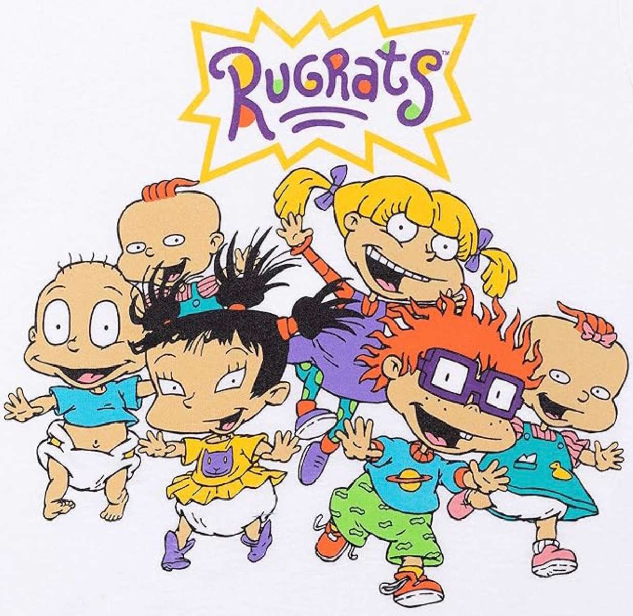 Grupo de pandillas Rugrats corriendo rompecabezas en línea
