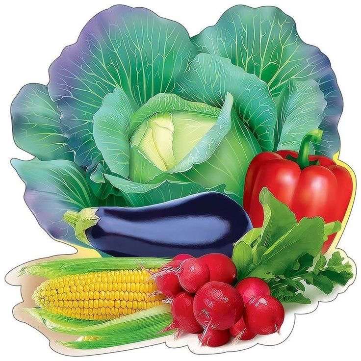 Användbara grönsaker Pussel online
