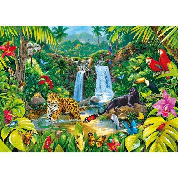 Belle forêt tropicale puzzle en ligne