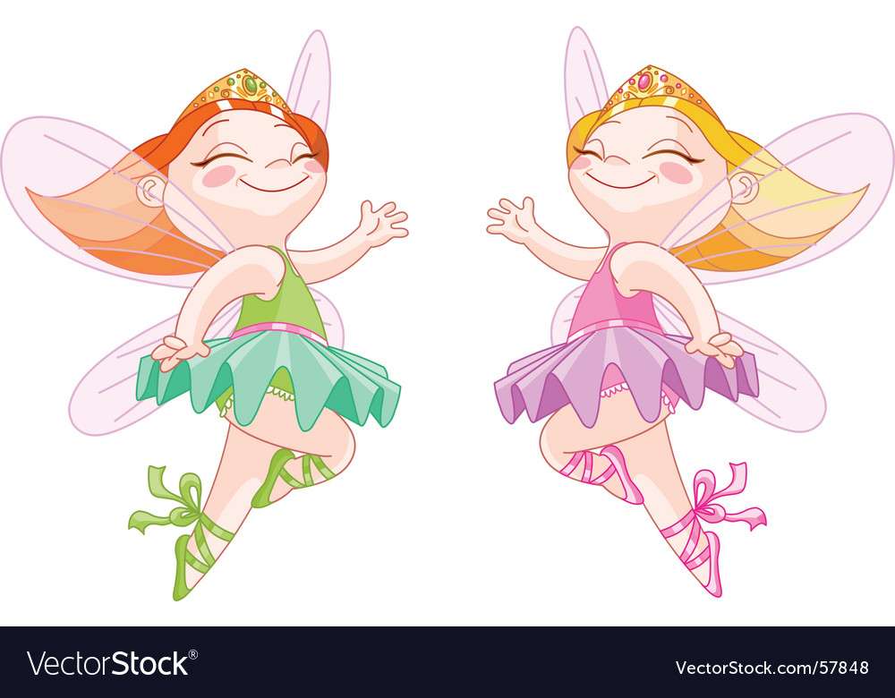 小さな妖精のベクトル画像 オンラインパズル