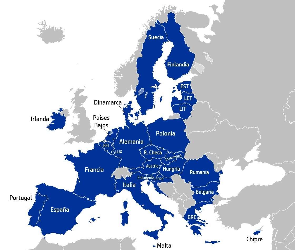 europese kaart online puzzel