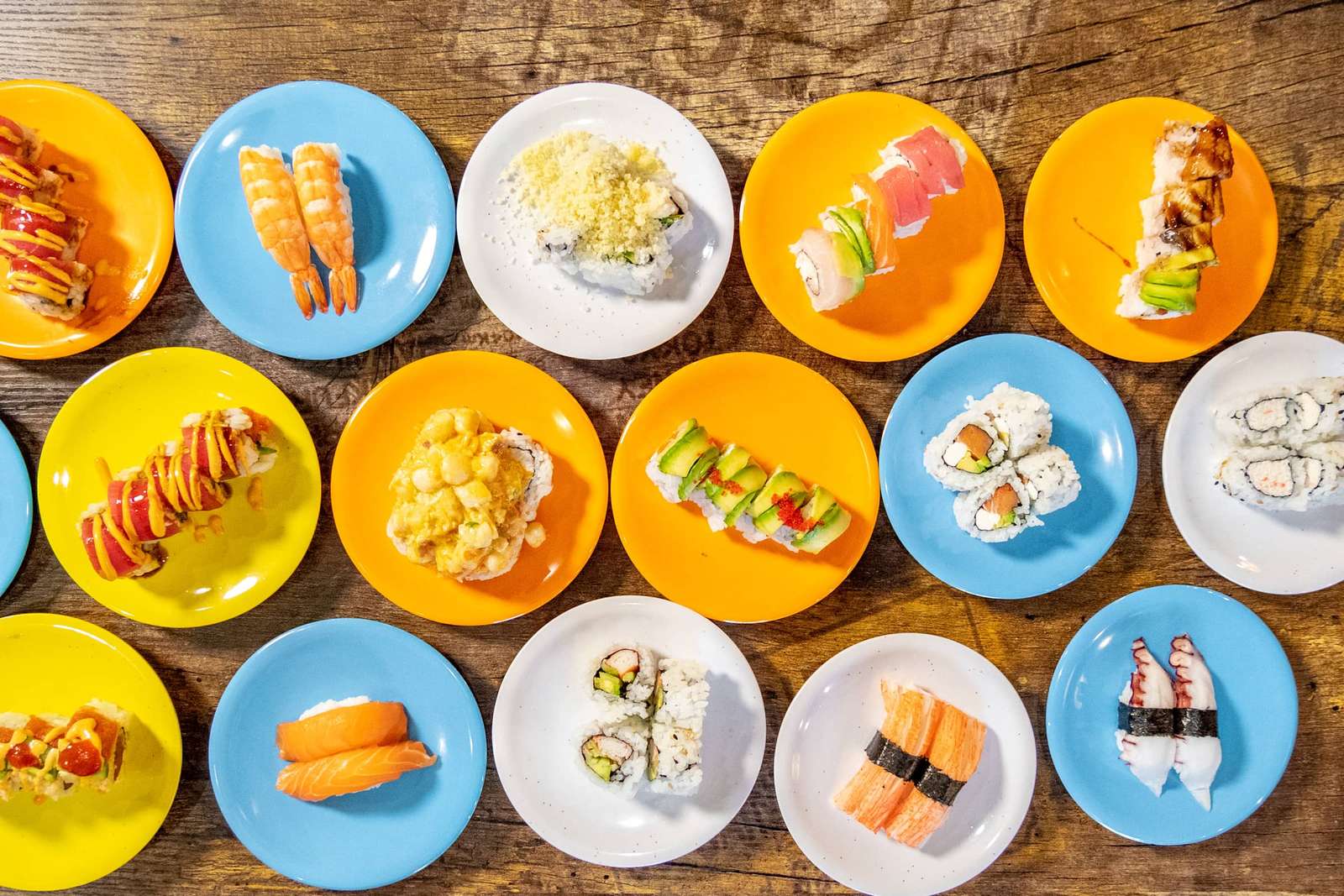 Pedaços de sushi quebra-cabeças online