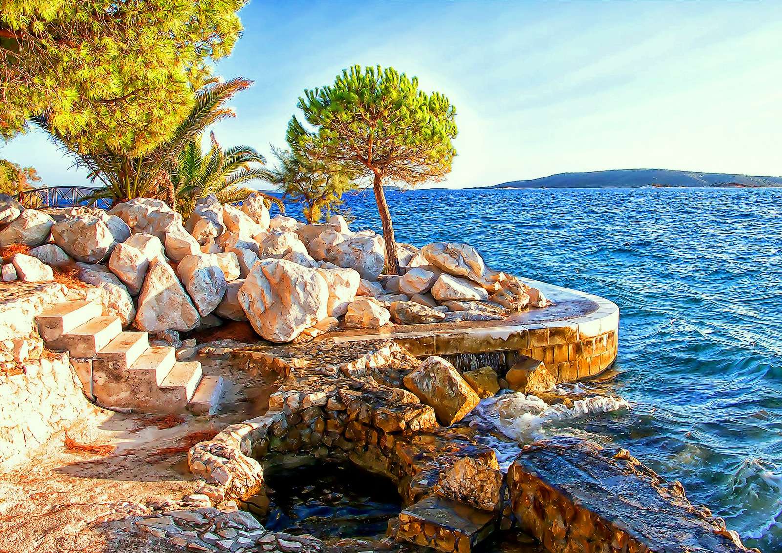 Ciovo, o frumoasă insulă croată jigsaw puzzle online