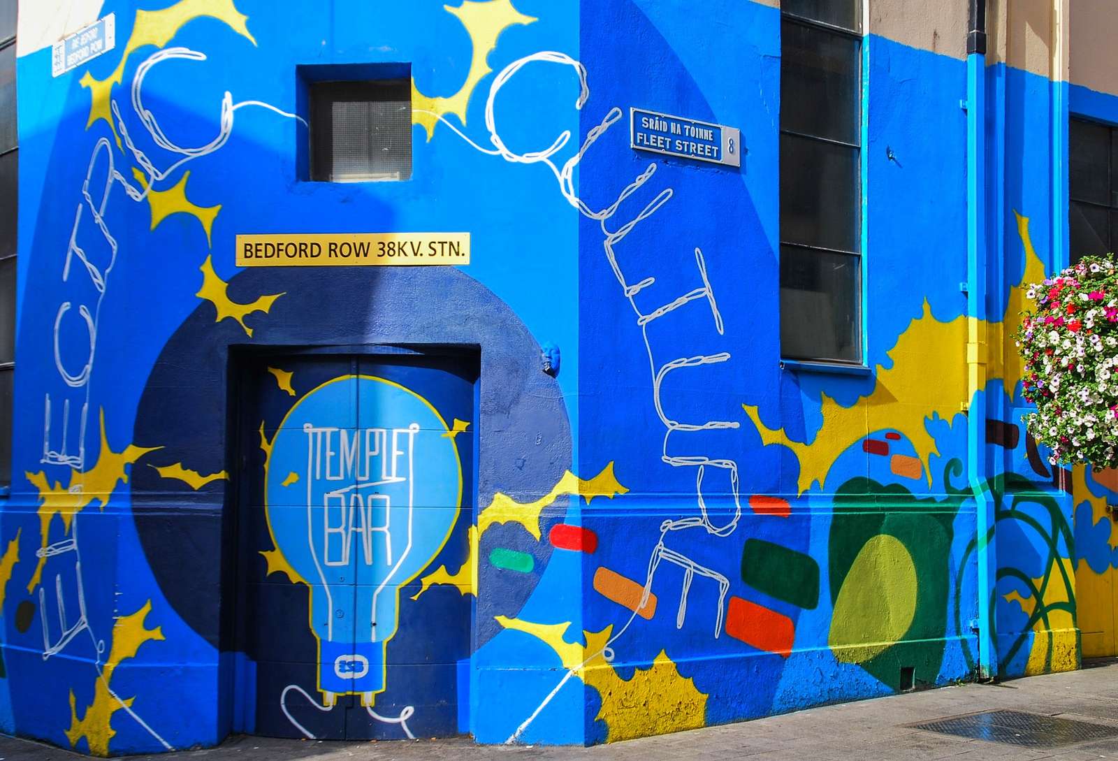 Dublín. Una colorida fachada en el barrio de Tempe Bar rompecabezas en línea