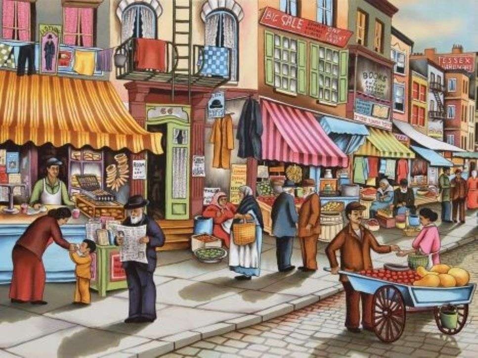 market in small kiosks jigsaw puzzle online