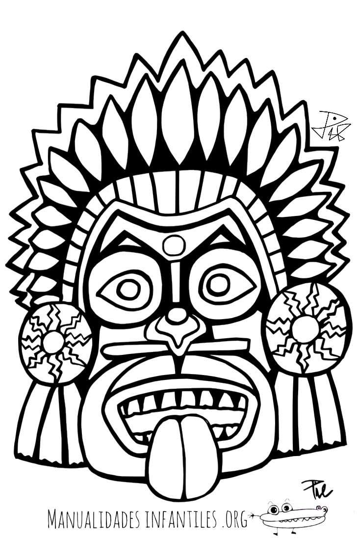 Maschera precolombiana puzzle online