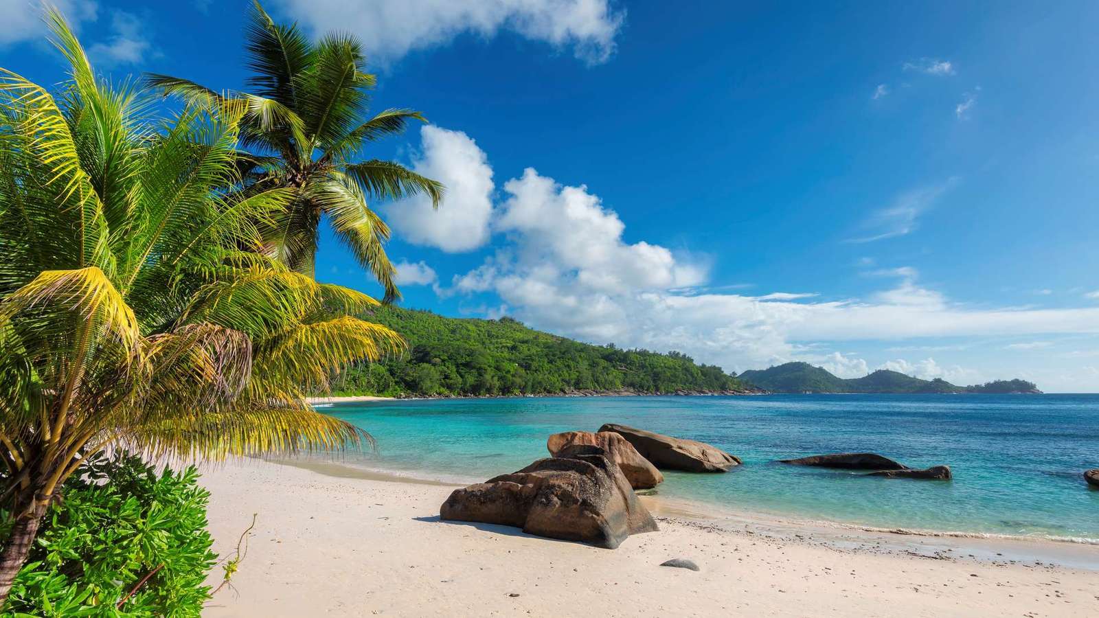 strand op de Seychellen legpuzzel online