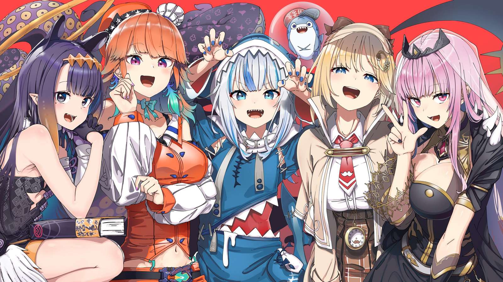 Vtuber holo en 2 rompecabezas en línea