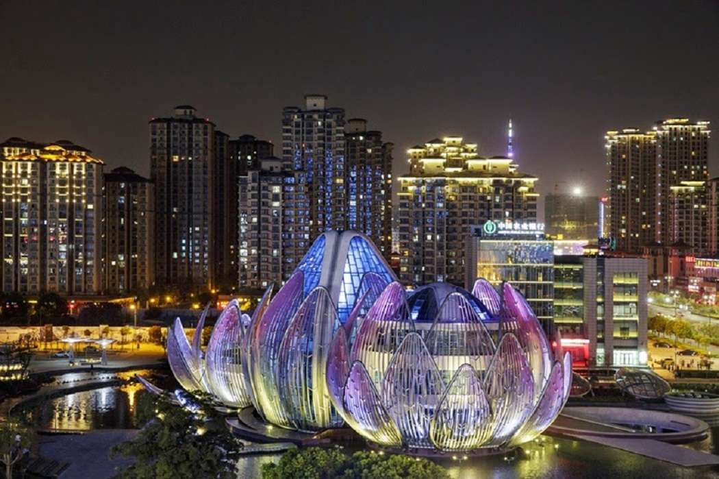 Lotus-Gebäude - Wujin - China Online-Puzzle