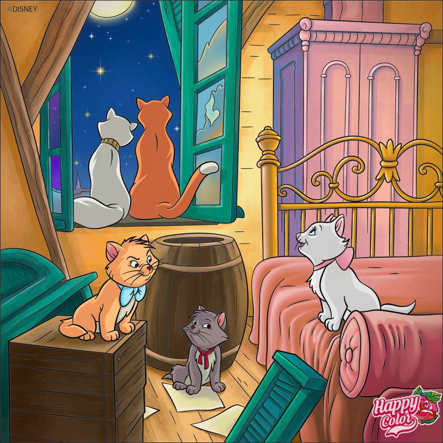 Famille des Aristochats puzzle en ligne