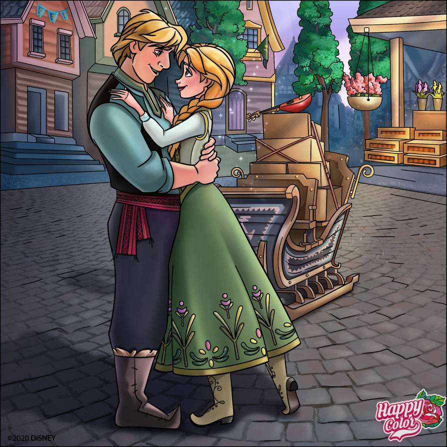 Anna Gifts Kristoff a Sled online puzzle