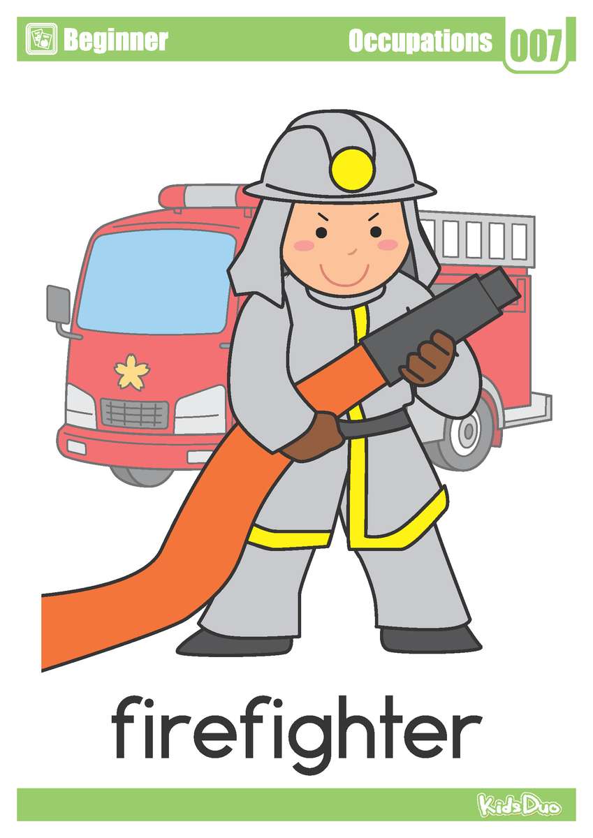 Brandweerwoordenschat voor beginners legpuzzel online