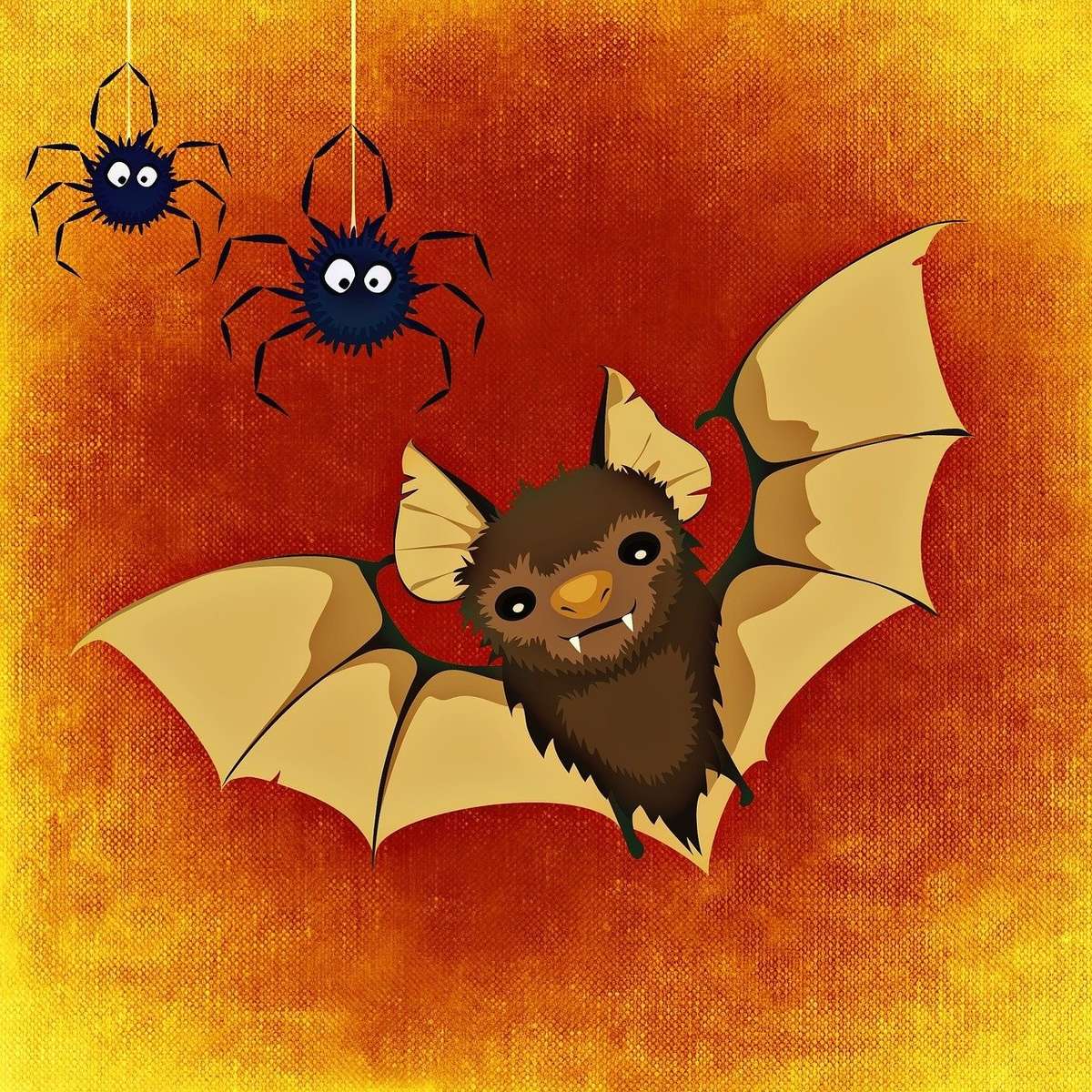 Halloween-vleermuis online puzzel