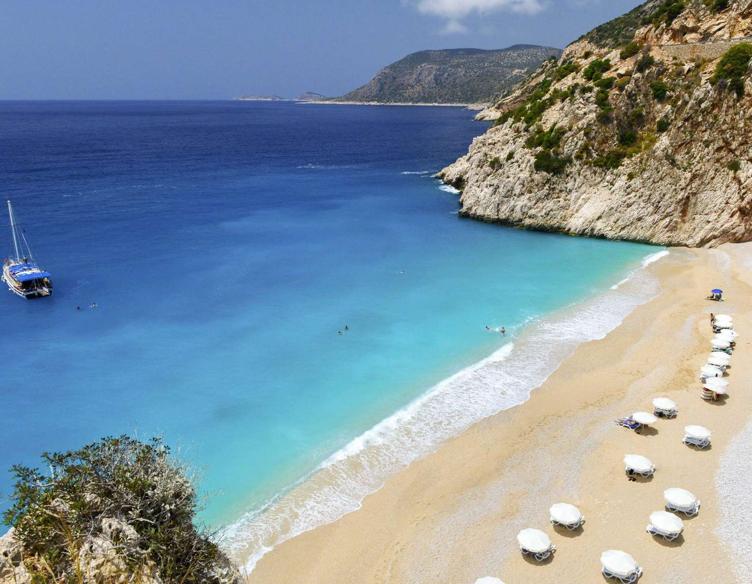 Плаж в Турция онлайн пъзел