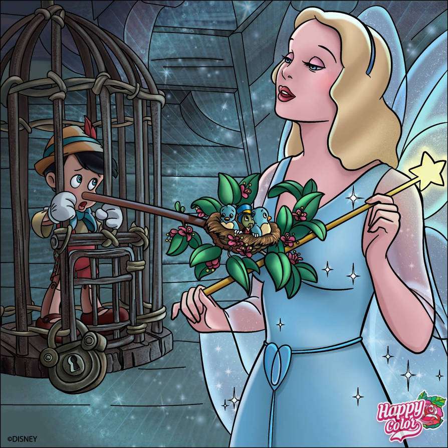 Pinocchio and the Blue Fairy jigsaw puzzle online
