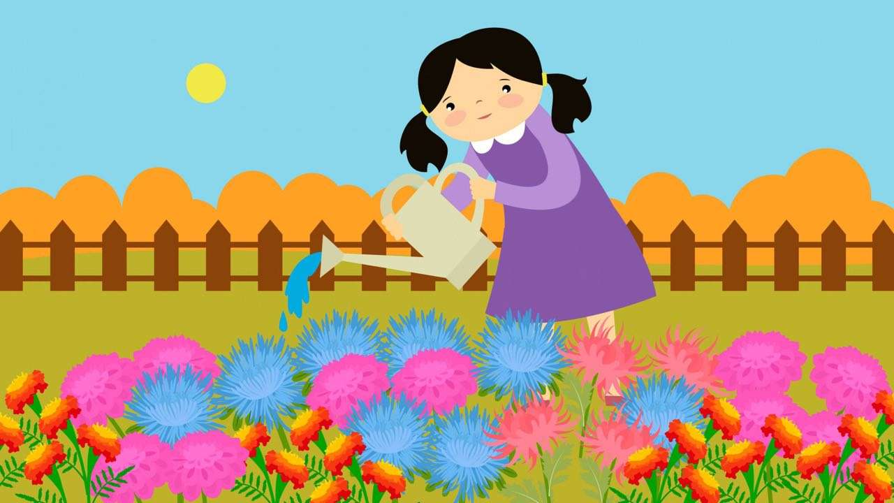 De herfst geeft ons bloemen legpuzzel online
