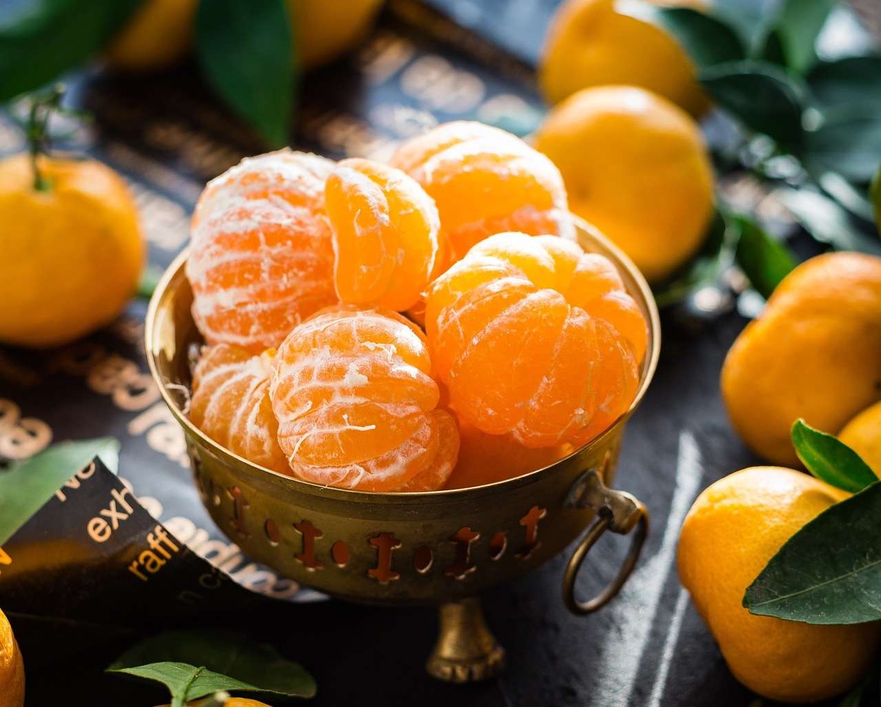 Färska mandariner pussel på nätet