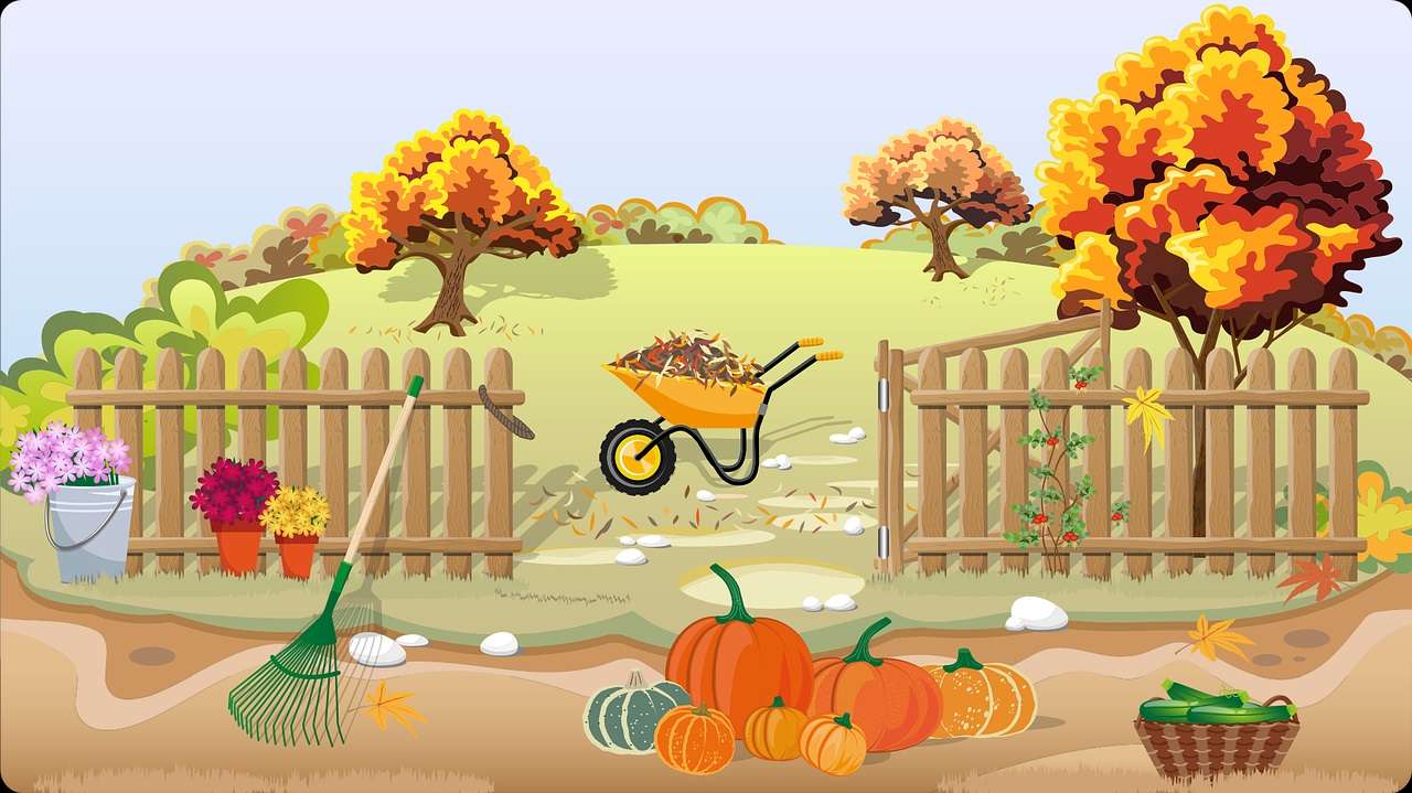 herfst in de tuin online puzzel