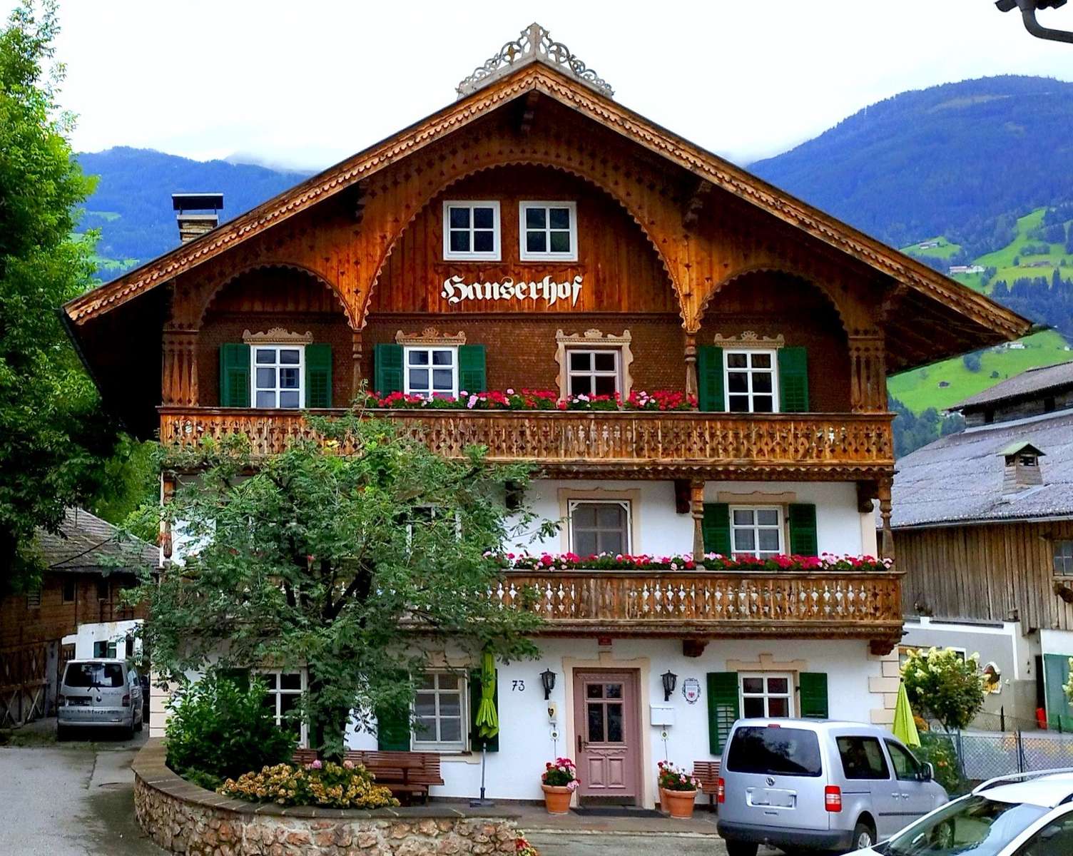 Nyaraló vendégház Fügenben (Tirol, Ausztria) online puzzle