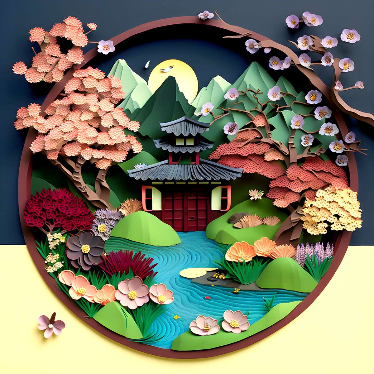 Paesaggio giapponese puzzle online