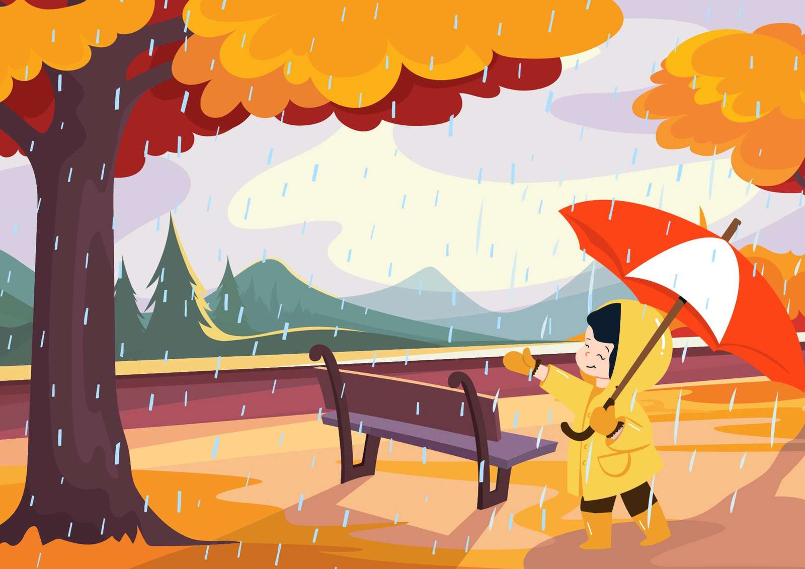 秋の天気 オンラインパズル