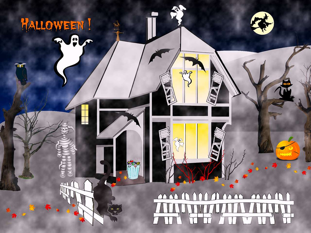 Halloween se blíží online puzzle