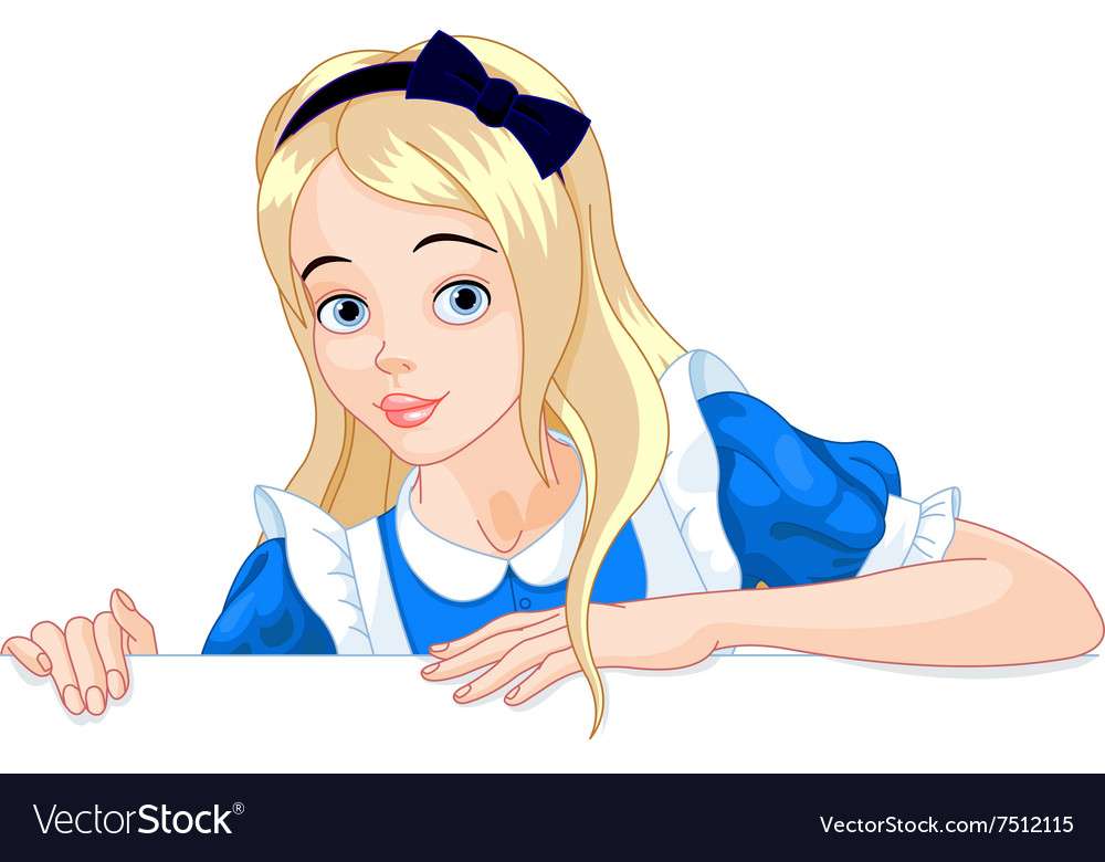 Alice jel tart vektoros képet kirakós online