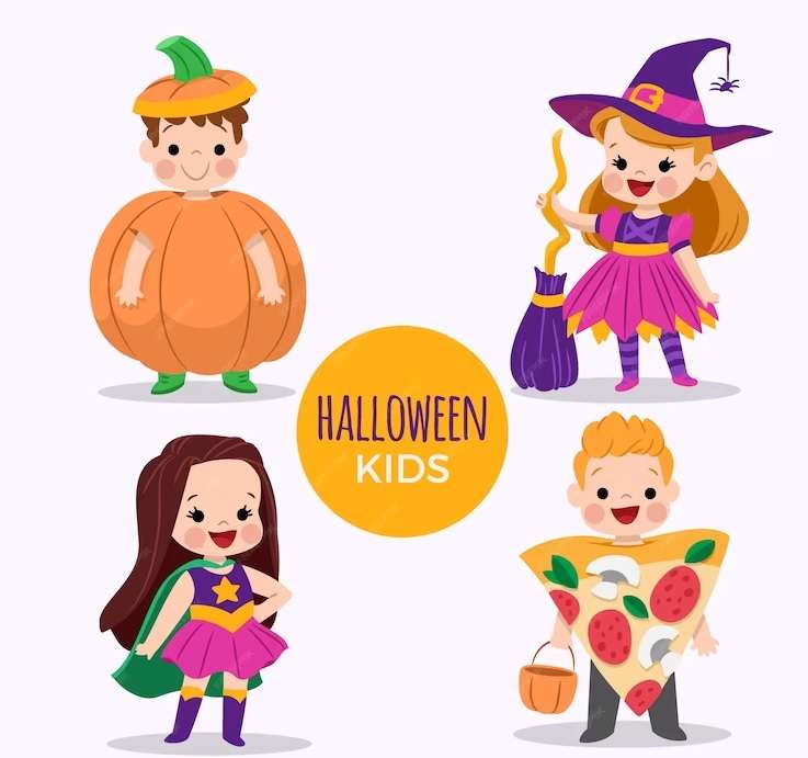 Хелоуин деца онлайн пъзел