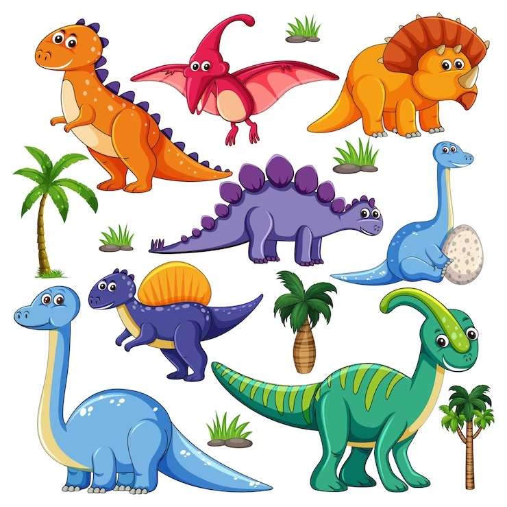 Différents dinosaures puzzle en ligne