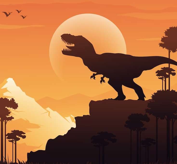 Dinosaurus achtergrond online puzzel