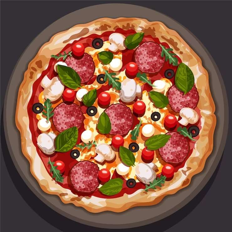 Leckere Pizza Online-Puzzle