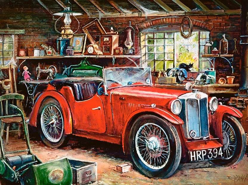 Antichitate în garaj jigsaw puzzle online