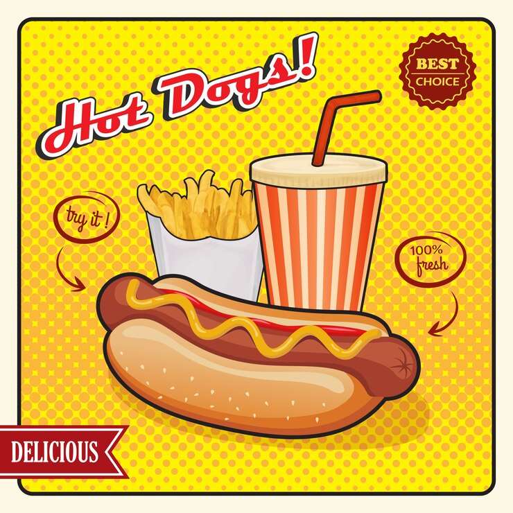 Hotdogposters online puzzel