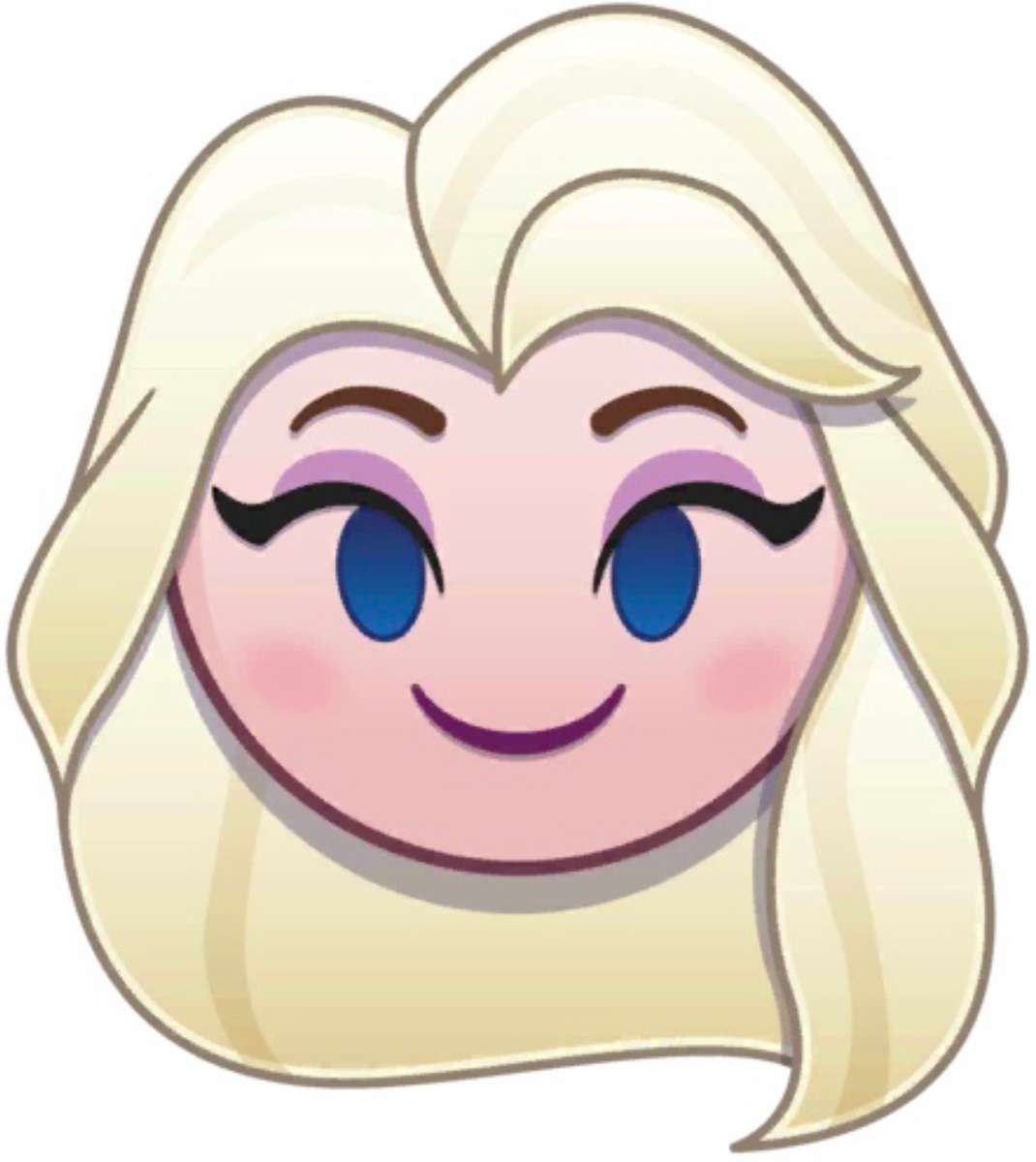 Emoji Elsa la regina delle nevi puzzle online