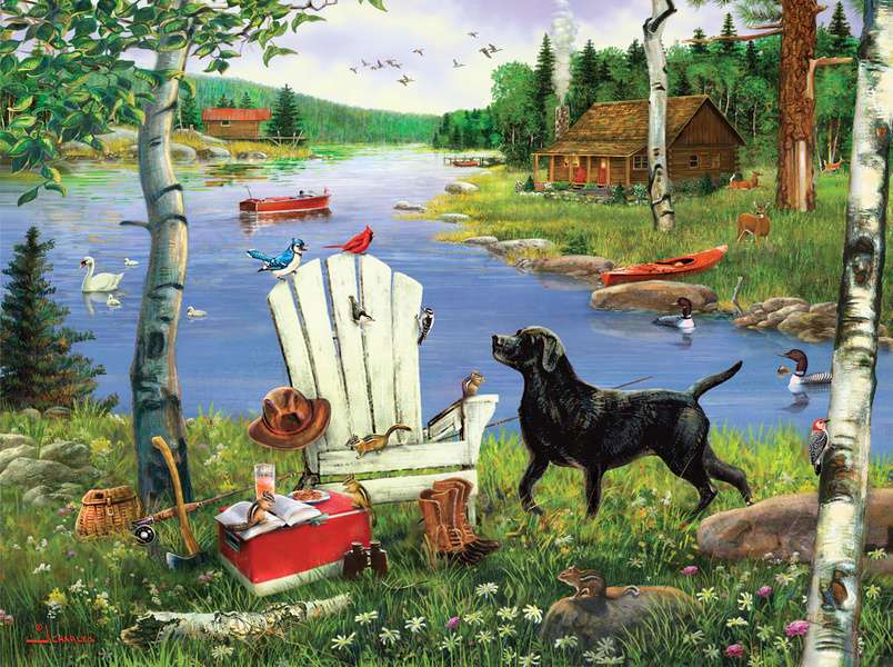 Cachorrinho dá um passeio no campo #272 puzzle online