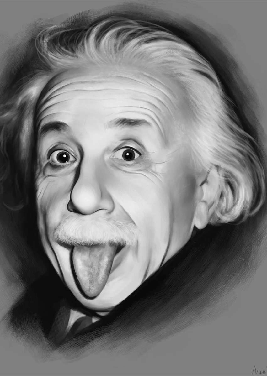 portrét Einsteina online puzzle