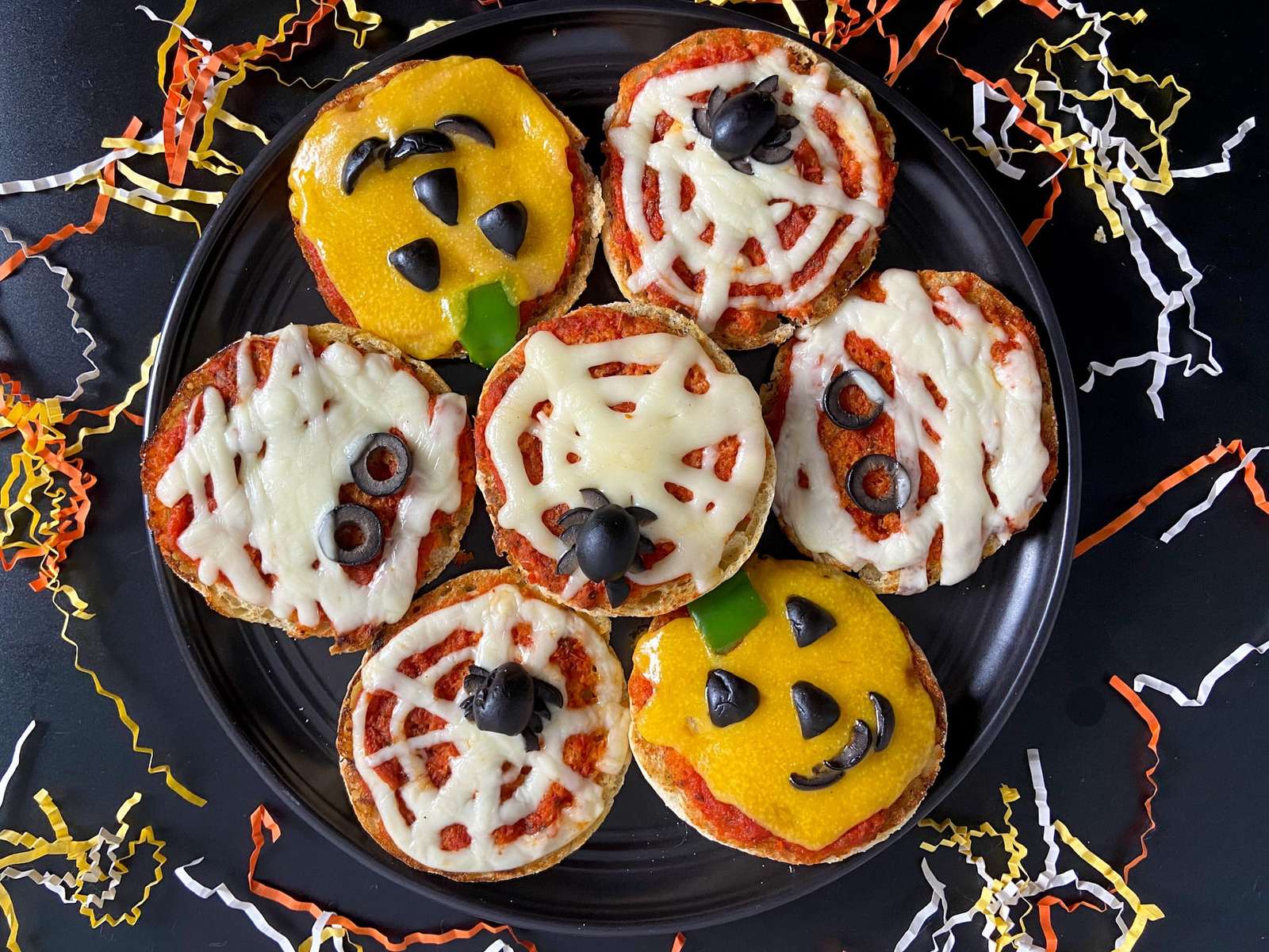 Pizzas de Halloween rompecabezas en línea