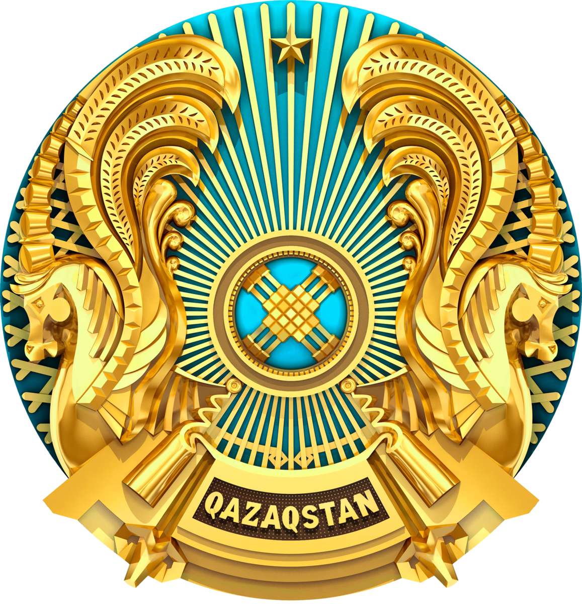 Coat of arms of Kazakhstan online puzzle