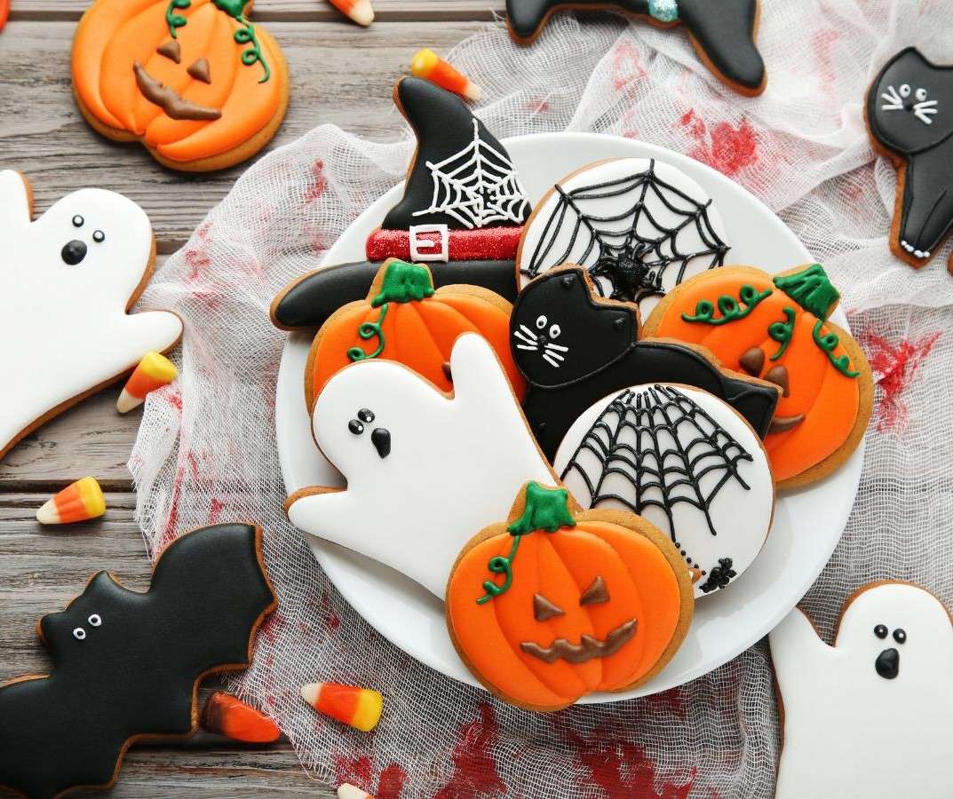 Halloweenské sušenky skládačky online