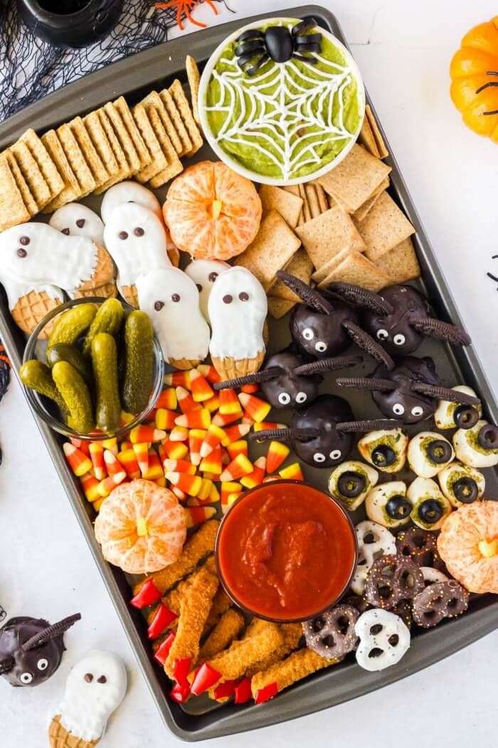 Halloween snack tábla kirakós online