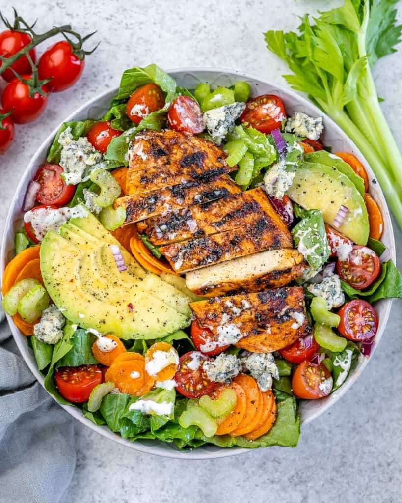 Grilled Buffalo Chicken Salad jigsaw puzzle online