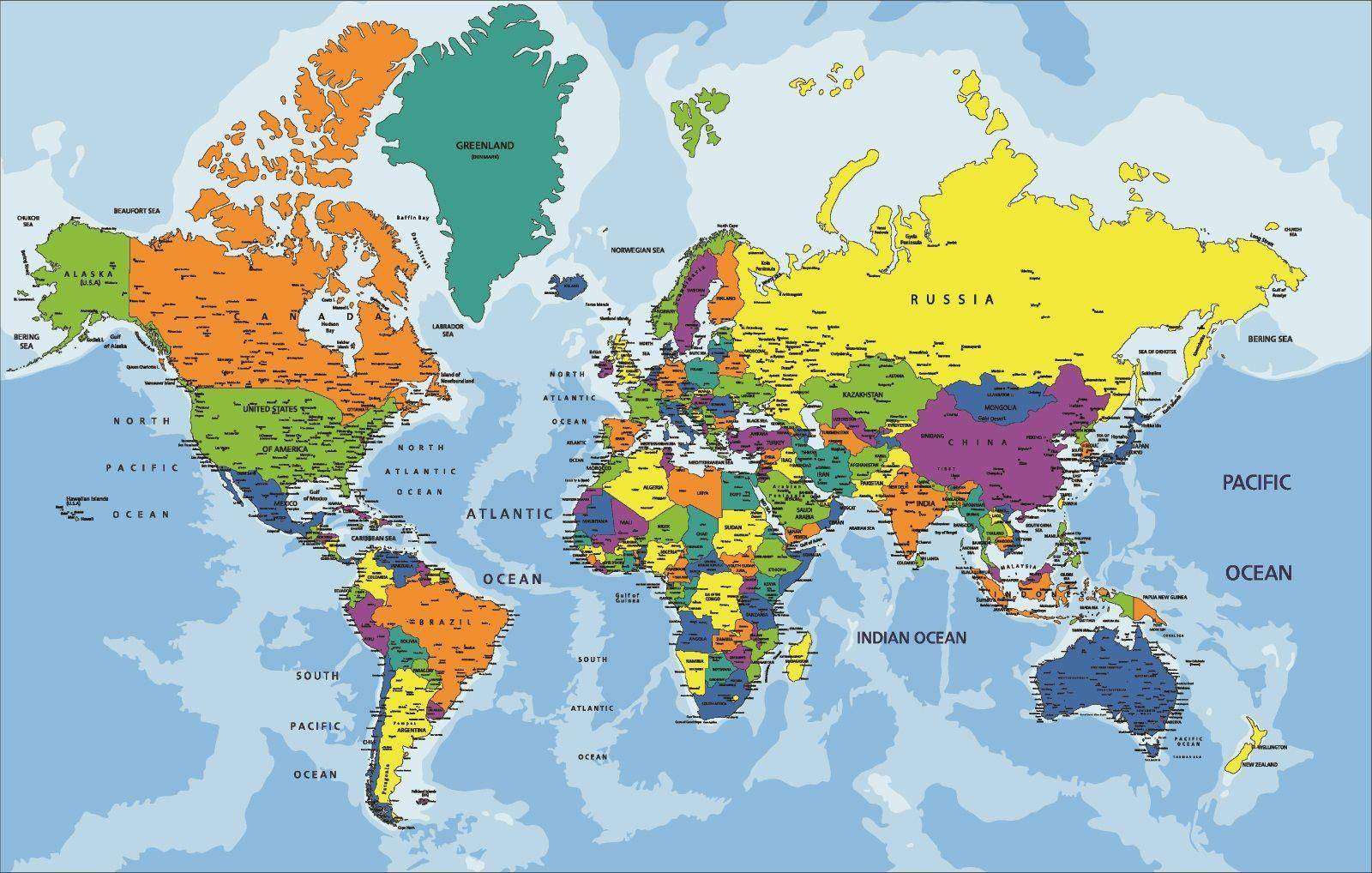 Carte du monde puzzle en ligne