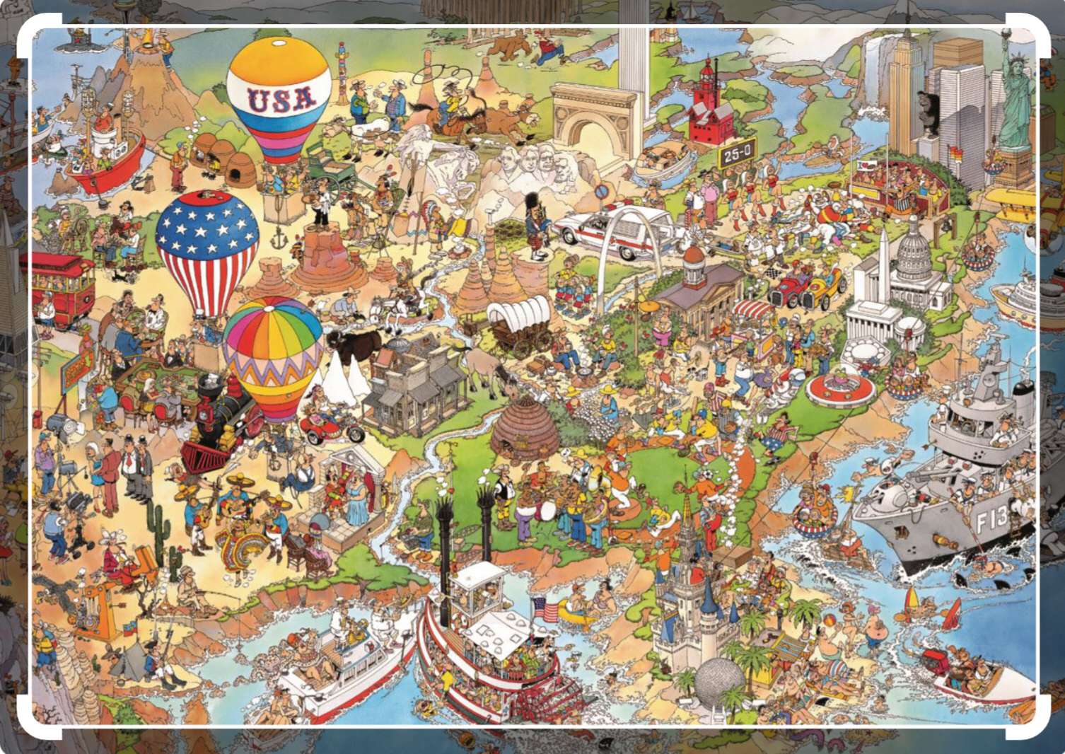 États-Unis - Jan van Haasteren puzzle en ligne