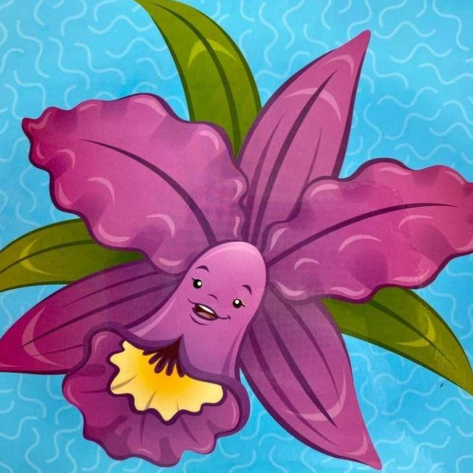 Den lila guaron pussel på nätet