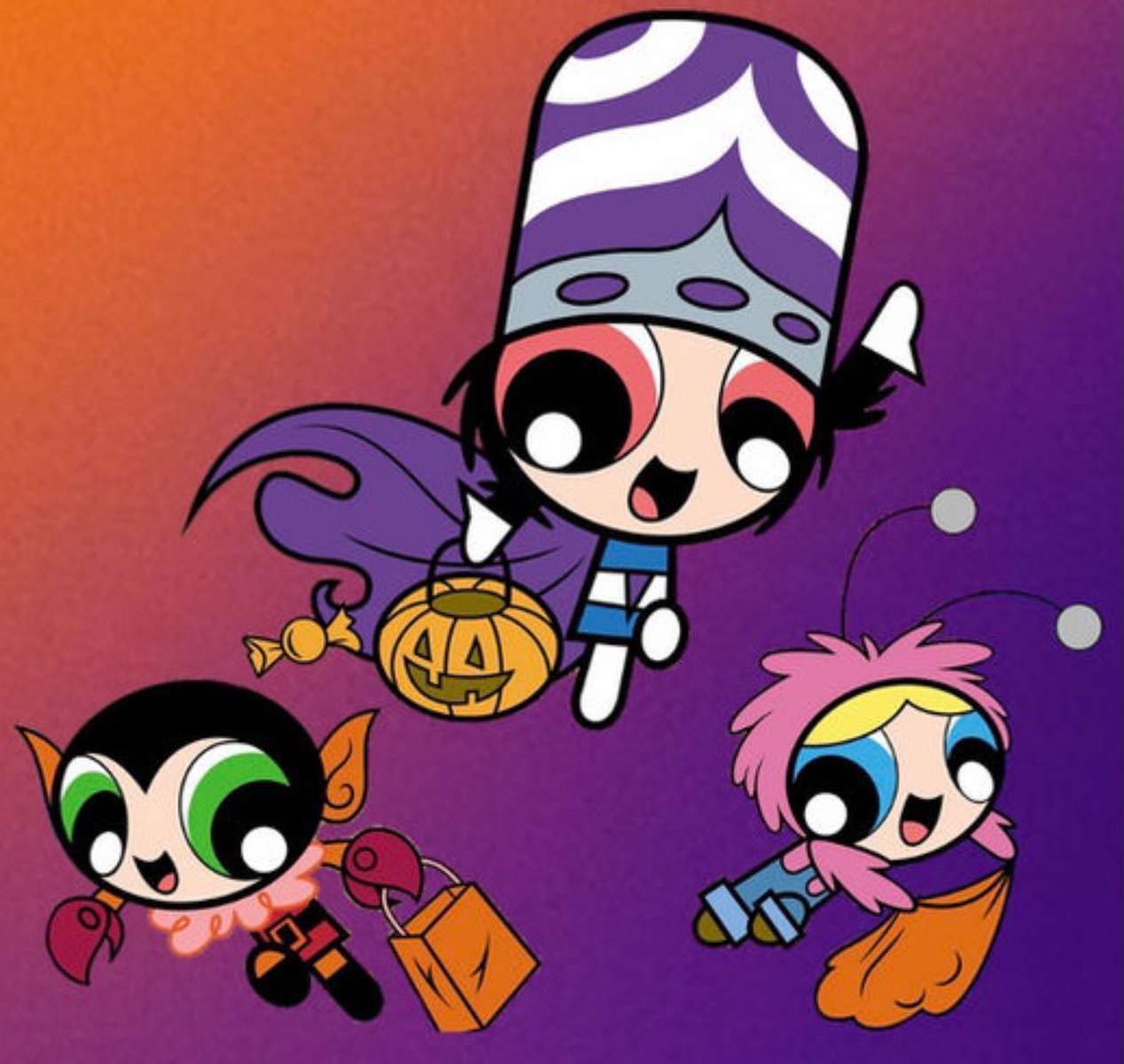 Halloween Powerpuff Girls❤️❤️❤️❤️ Pussel online